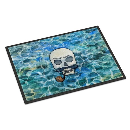 Carolines Treasures 24 x 36 in. Skeleton Skull Pirate Indoor or Outdoor Mat BB5345JMAT